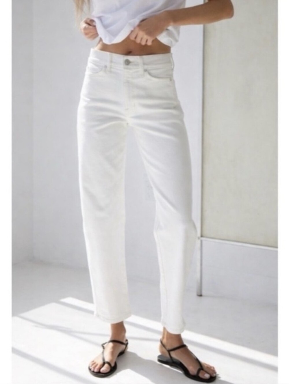 AYR The Knockout Barrel Leg Organic Cotton Denim High Waist Jeans Sz. 32x27